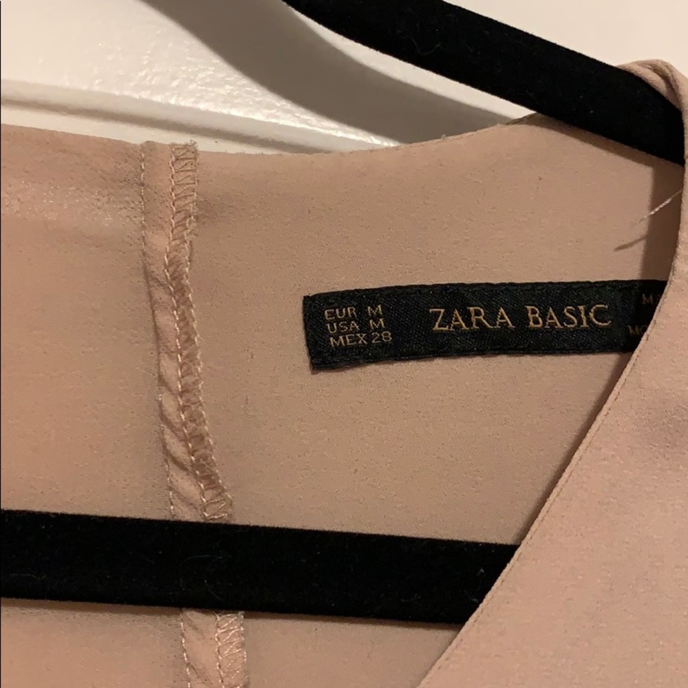 Zara Basic Tan Blouse - image 3